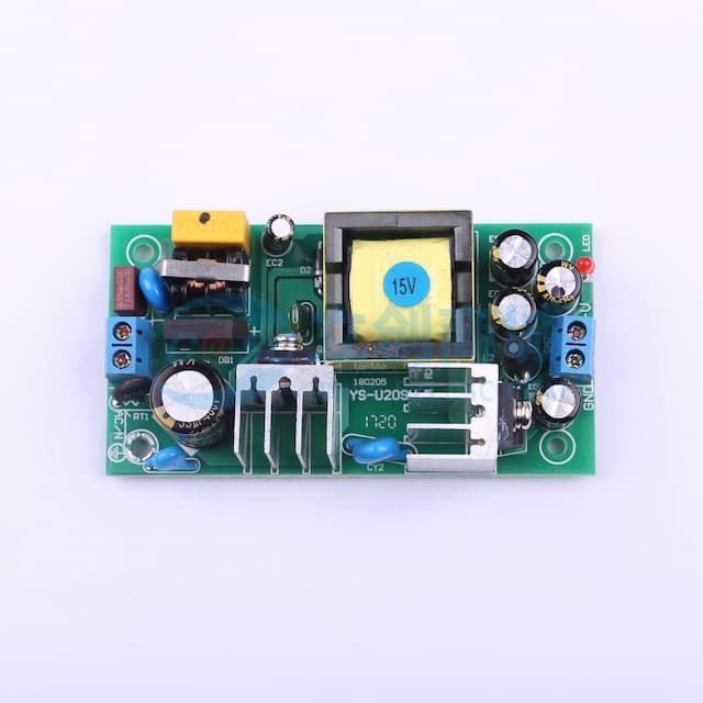 ESHION(禹舜)裸板开关电源 15V1.6A电源模块(输入输出带5.08-2A螺丝端子)实物图