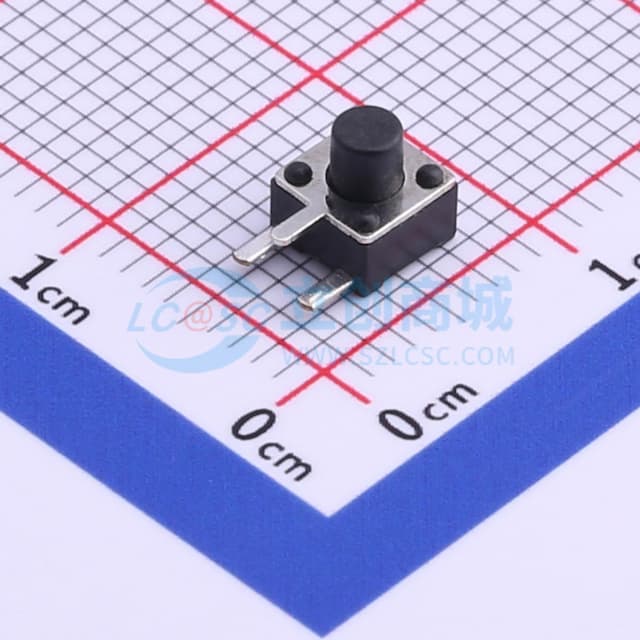 4.5*4.5*5mm 卧插 轻触开关 【轻触】实物图