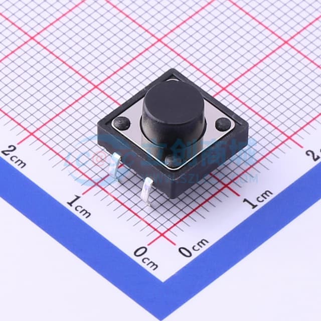 12*12*7mm 直插 轻触开关 【轻触】实物图
