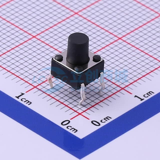 6*6*7.5mm 直插 轻触开关 【轻触】实物图