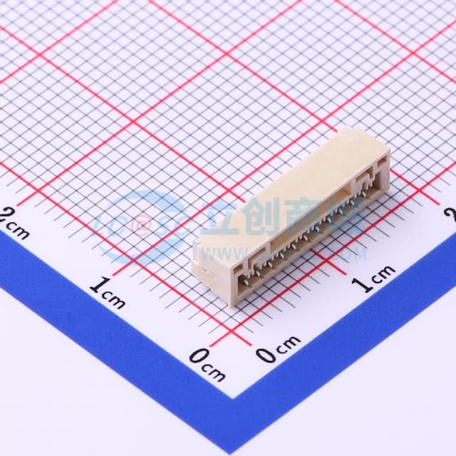 1x11P 间距:1.25mm 卧贴实物图