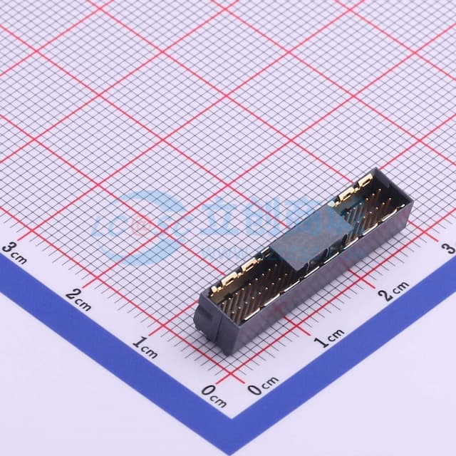 间距:1mm PIN:50P 公 立贴实物图