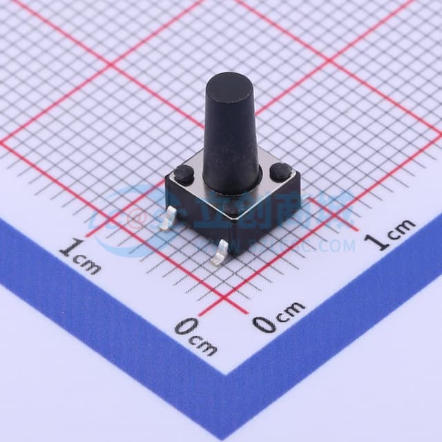 6*6*11mm 立贴 轻触开关实物图