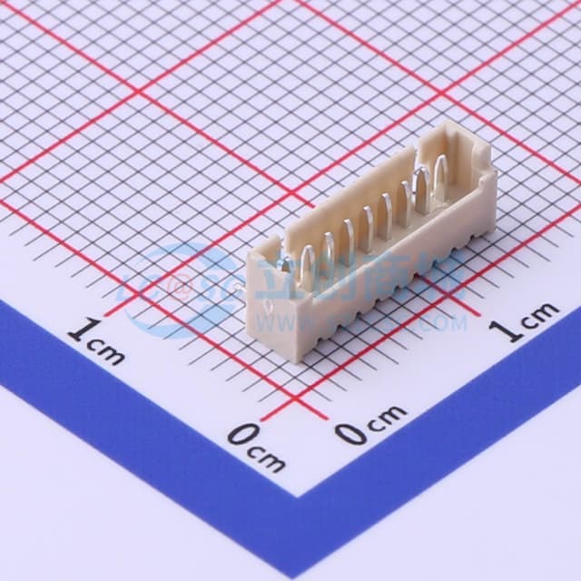 1x9P 间距:1.25mm 弯插 【插件】实物图