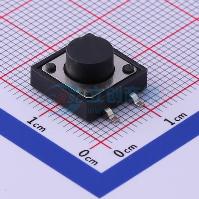 12*12*6.5mm 立贴 轻触开关实物图