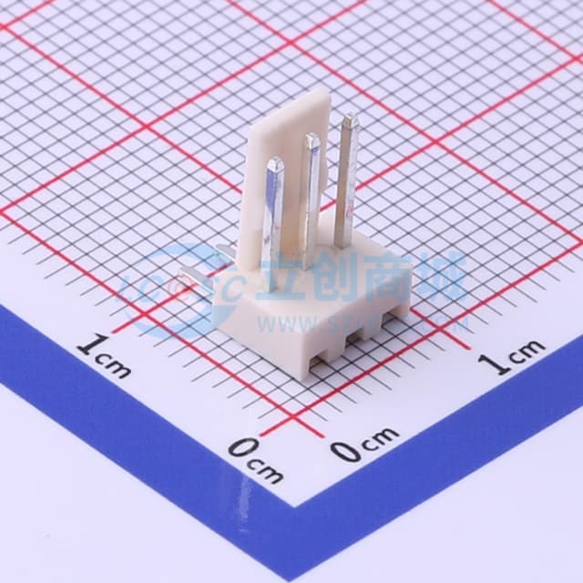 1x3P 间距:2.54mm 弯插 【插件】实物图
