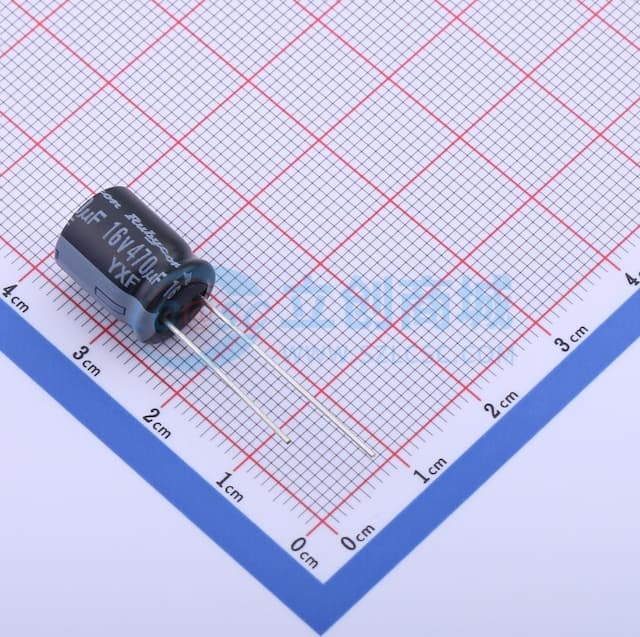 【插件】470uF ±20% 16V实物图