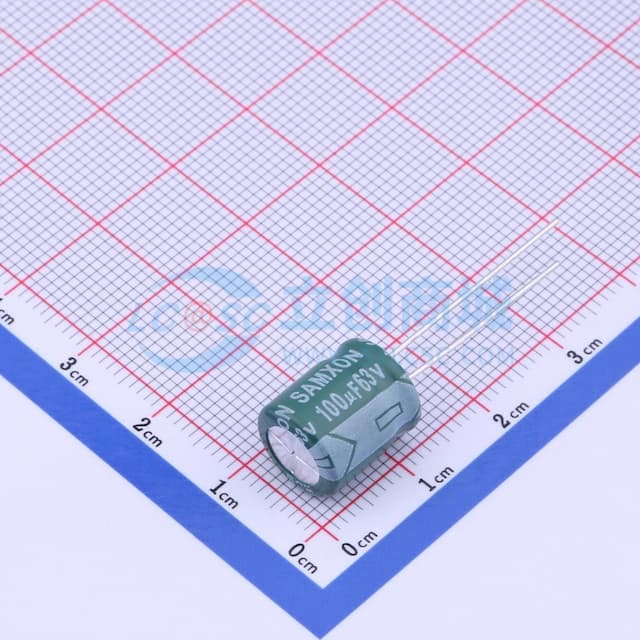 100uF ±20% 63V实物图