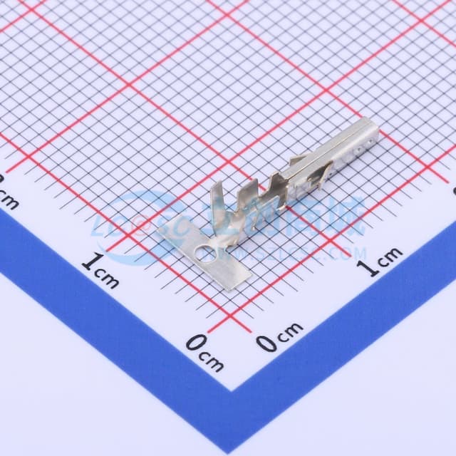 4.20mm 线对板连接器(MX5557)端子,母端,黄铜镀锡,超高脚#16~#24实物图