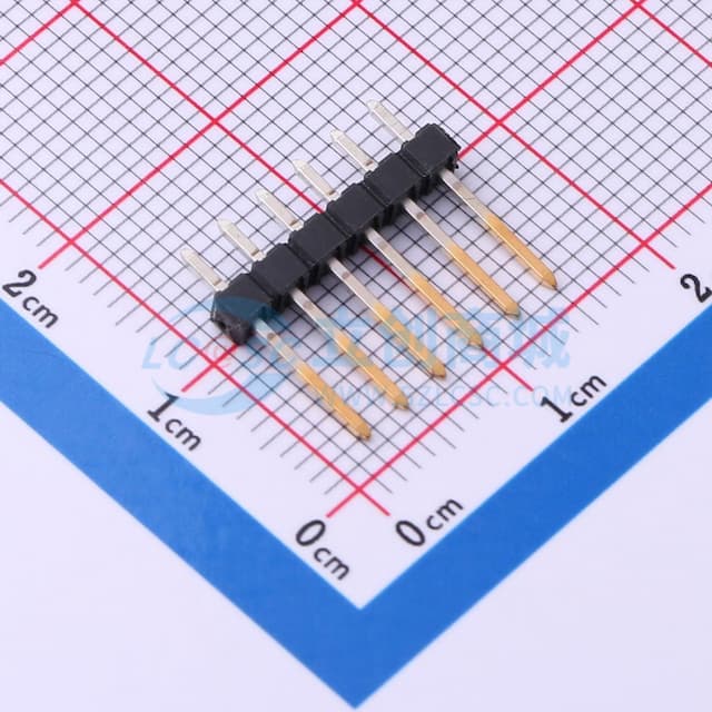 【插件】1x6P 间距:2.54mm 方针 直插实物图