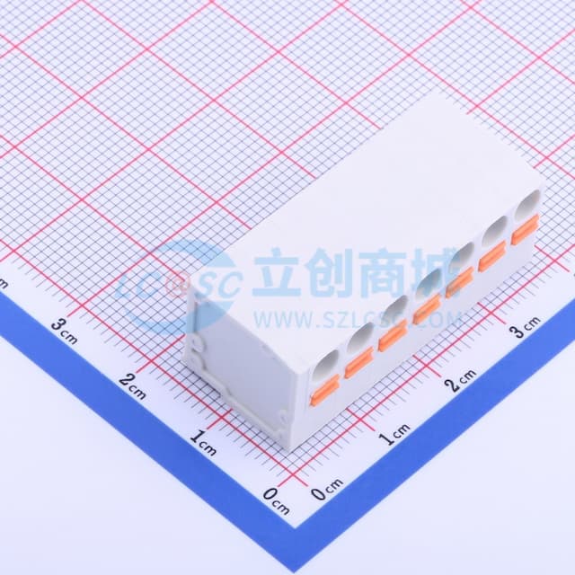 1x7P 5mm 每排P数:7 排数:1 【插件】实物图