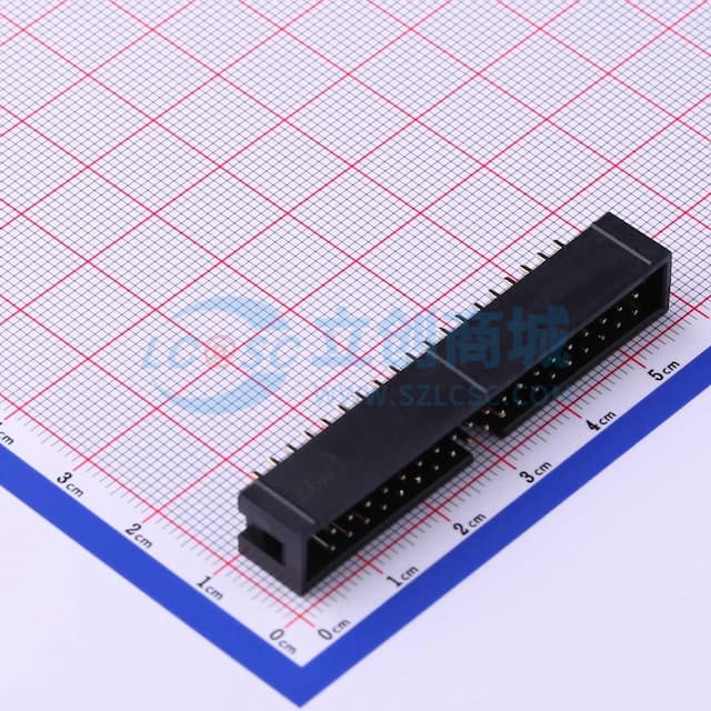 2x19P 间距:2.54mm 直插 【插件】实物图