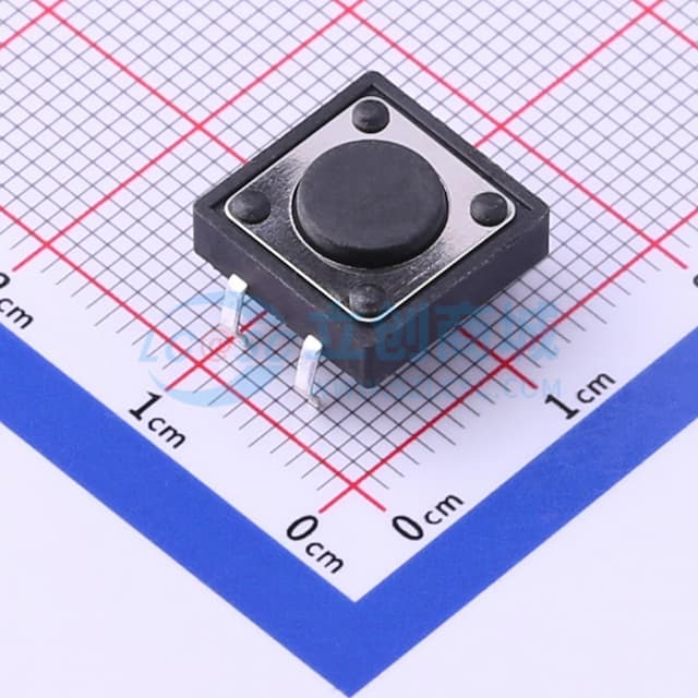 12*12*4.3mm 直插 轻触开关 【轻触】实物图