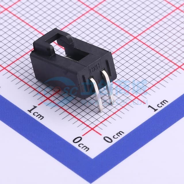 黑色 1x2P 间距:2.54mm 弯插【插件】实物图