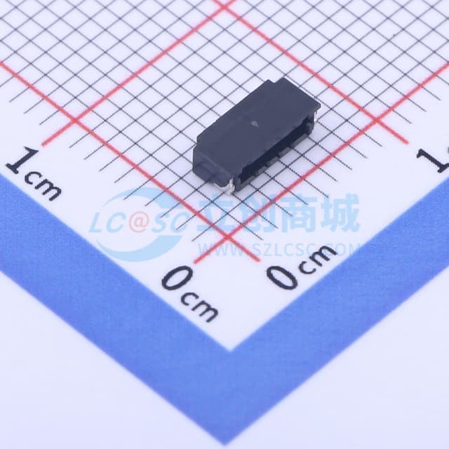 1x5P 间距:0.8mm 卧贴实物图
