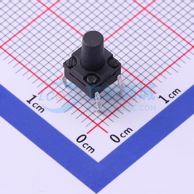 6.2*6.2*9mm 直插 轻触开关 【轻触】实物图