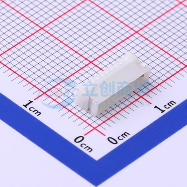 1x10P 间距:1mm 卧贴实物图