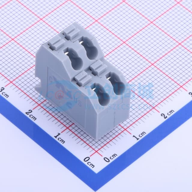 2x2P 5mm 每排P数:2 排数:2 【弹簧】实物图