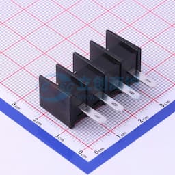 7.62mm 1x4P 每排P数:4 排数:1 直针 中脚 【栅栏】缩略图