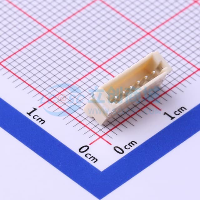 1x6P 间距:1.5mm 卧贴实物图
