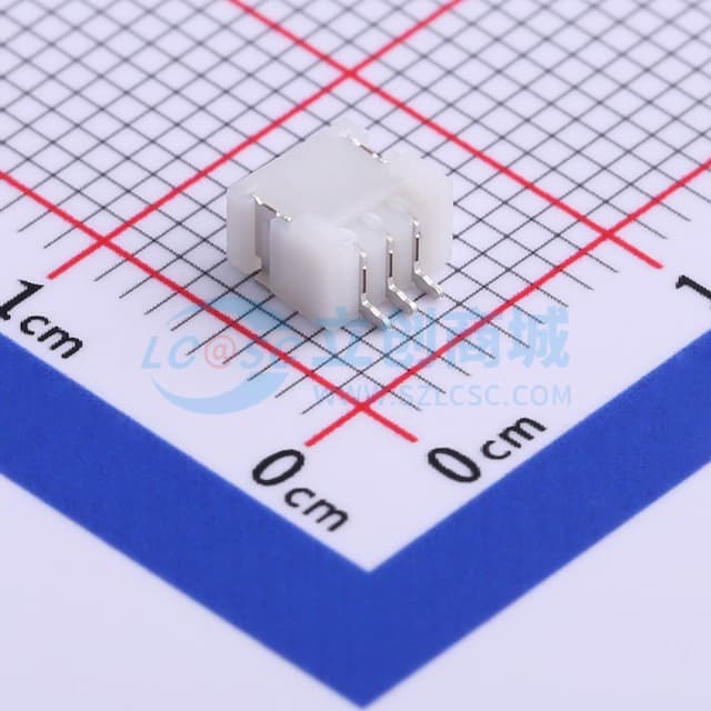 1x3P 间距:1mm 卧贴实物图