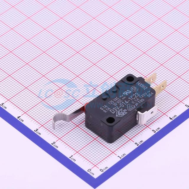 AC125V 0.1A, R摆杆, #187端子, 0.49N实物图