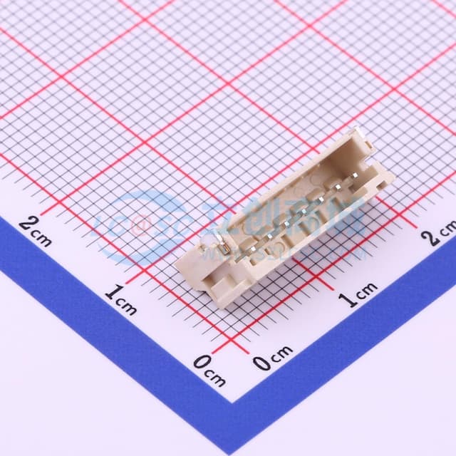 1x7P 间距:2mm 卧贴 系列:PH实物图