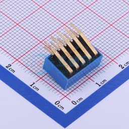 拨码开关蓝色05P-90度 间距2.54mm 立式侧插侧拨5位DIP缩略图