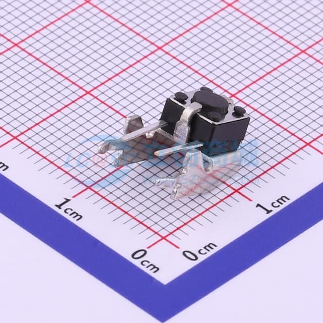 轻触开关6*6*4.3下支架侧按7.5*6.1*4.3插件按键250gf 【轻触】实物图