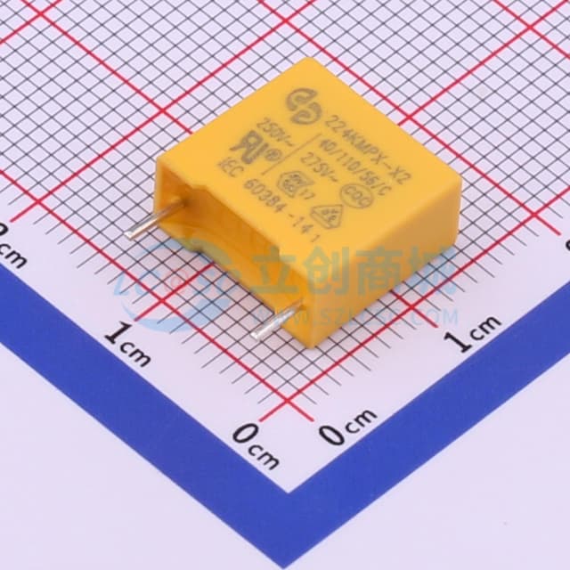 等级:X2 220nF ±10% 275V实物图