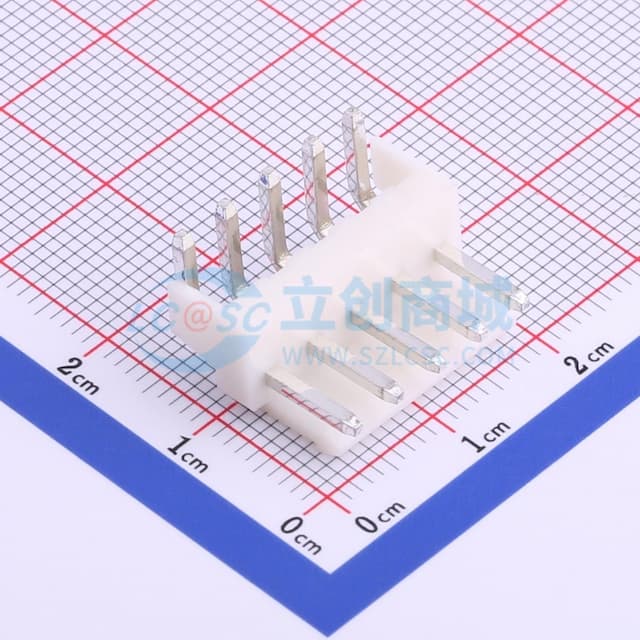 1x5P 间距:3.96mm 弯插 系列:VH 【插件】实物图