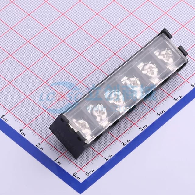 9.5mm 1x6P 直插 边脚 排数:1 每排P数:6 【栅栏】实物图