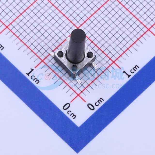 6*6*13.5mm 立贴 轻触开关实物图