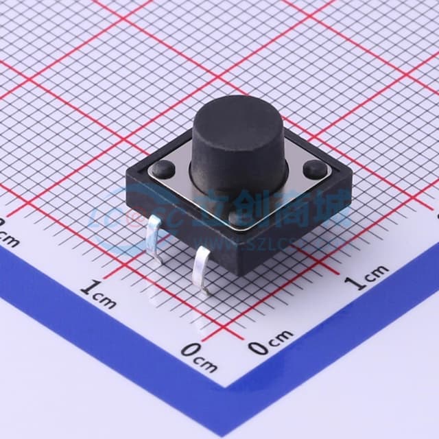 12*12*8mm 直插 轻触开关 【轻触】实物图