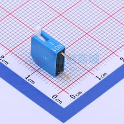 拨码开关蓝色01P-180度 立式直插侧拨琴键式1位DIP 【拨码】缩略图