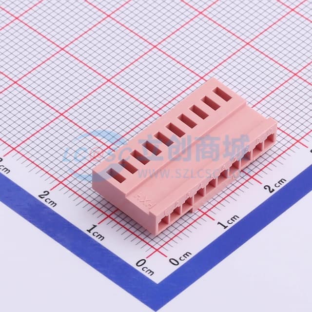 粉色 1x10P 2.5mm实物图