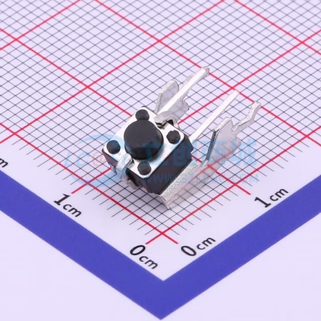 轻触开关6*6*5.0下支架侧按7.5*6.1*5.0插件按键250gf 【轻触】实物图