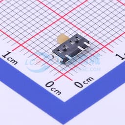 滑动开关6.6*2.7*2.0mm贴片侧拨七脚拨动开关二档黄柄缩略图