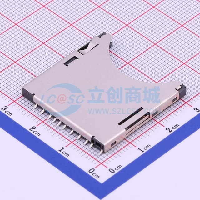 自弹式 标准SD卡 卡座实物图