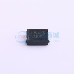 适用于表面贴装应用的低剖面封装瞬态抑制二极管，内置应力消除，玻璃钝化结，具备出色钳位能力和快速响应时间缩略图
