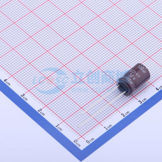 100uF ±20% 50V 【插件】实物图