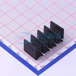 7.62mm 1x4P 每排P数:4 排数:1 直针 中脚 【插件】缩略图