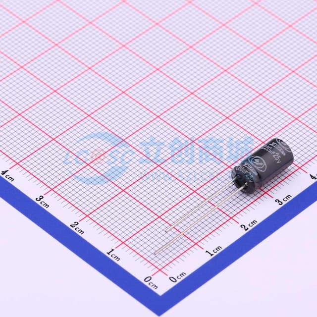 220uF ±20% 25V实物图