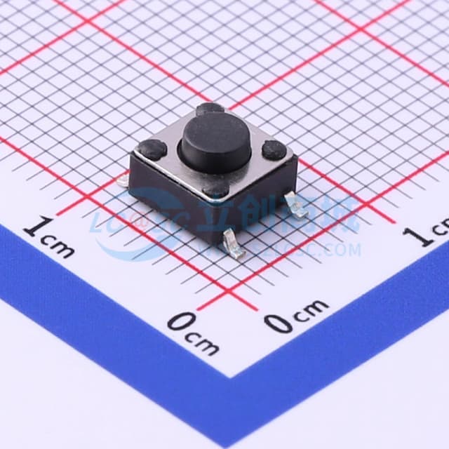 6*6*4.3mm 立贴 轻触开关实物图