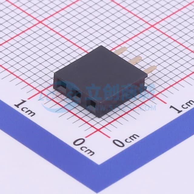 间距:2.54mm 1x3P 直插 【排针】实物图