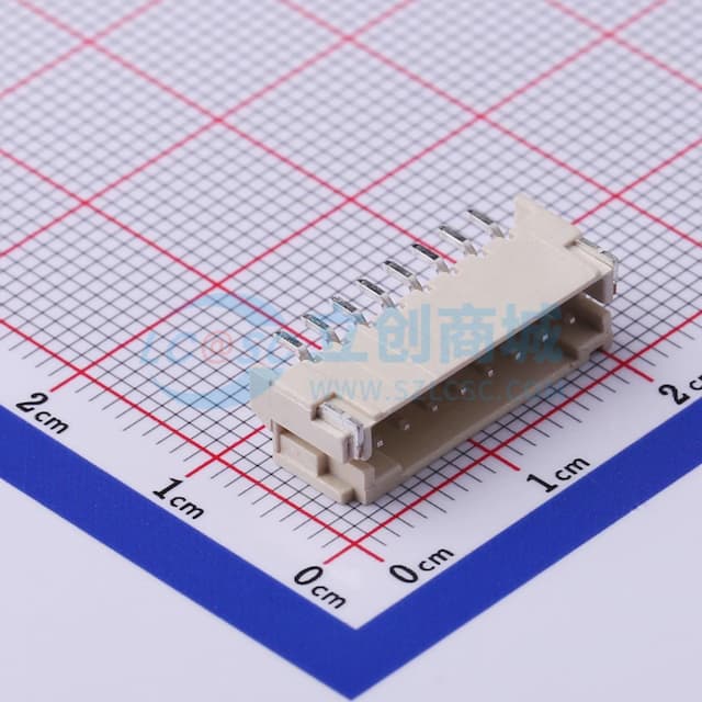 1x8P 间距:2mm 卧贴 系列:PH实物图