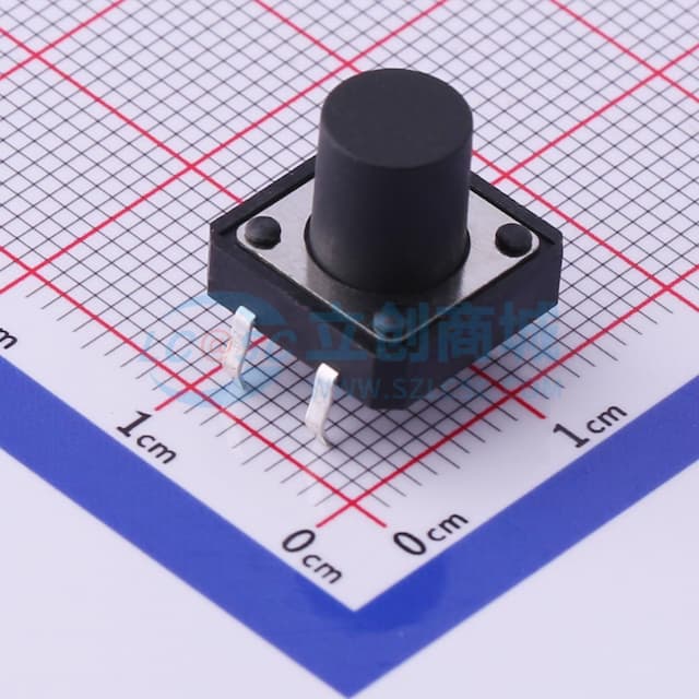12*12*10.5mm 直插 轻触开关 【轻触】实物图