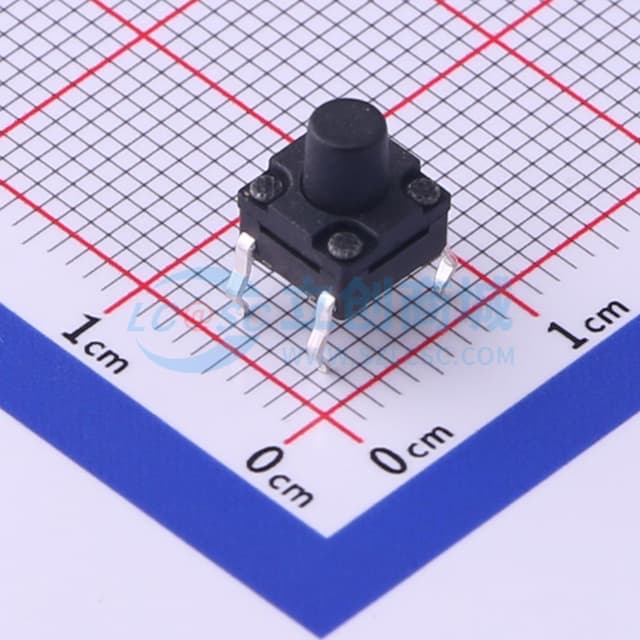 6.2*6.2*7mm 直插 轻触开关 【轻触】实物图