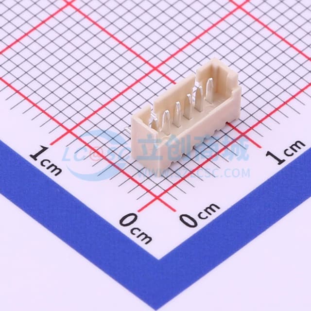 1x6P 间距:1.25mm 弯插 【插件】实物图