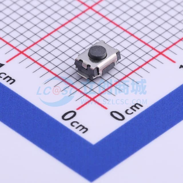 4*3*2mm 立贴 轻触开关实物图